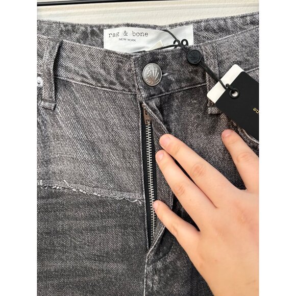 NEW Rag & Bone Charlize Miramar Fleece Terry High-Rise Wide-Leg Sweatpant Jeans - Picture 7 of 14